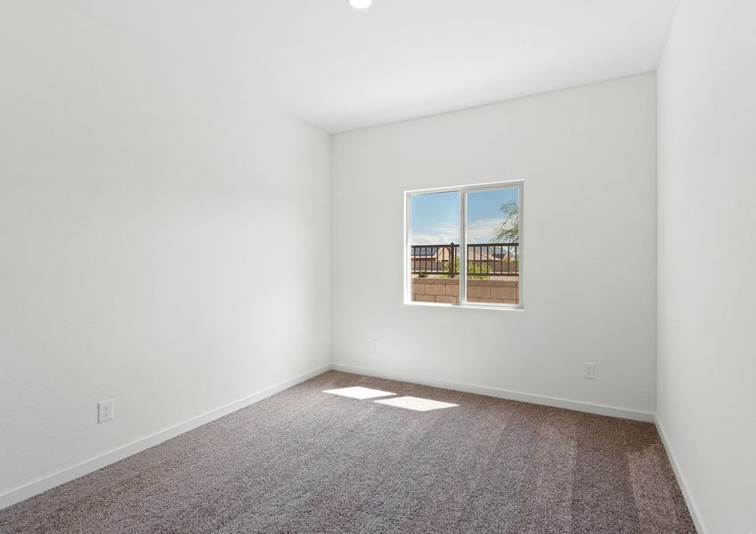 Secondary bedrooms make perfect child or guest rooms.