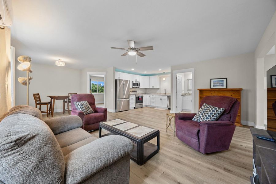 Open living makes for comfortable living or even guest visits.