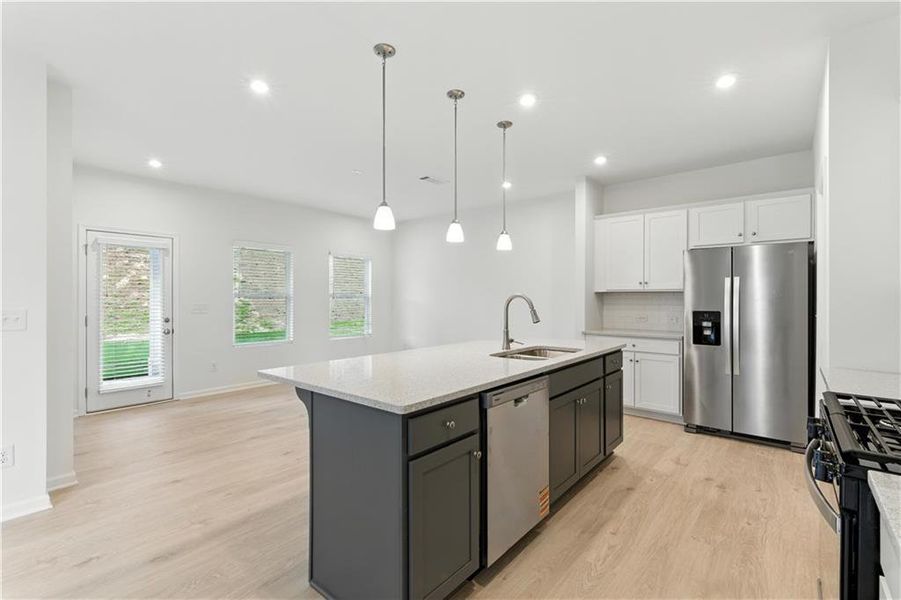 Furnished interior view inside a new home in The View at Groover’s Lake, Lithia Springs (Image 8).