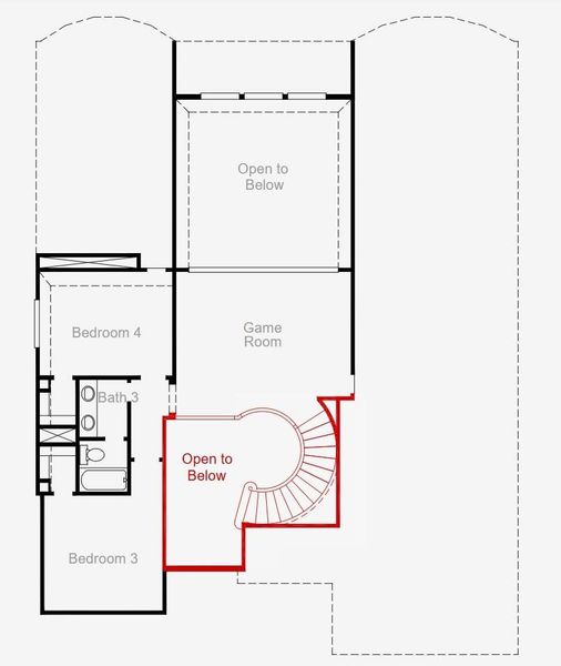 2D floor plan layout of this home in Pomona 60', Manvel, TX (Image 4). 2D floor plan layout of this home in Pomona 60', Manvel, TX (Image 4).