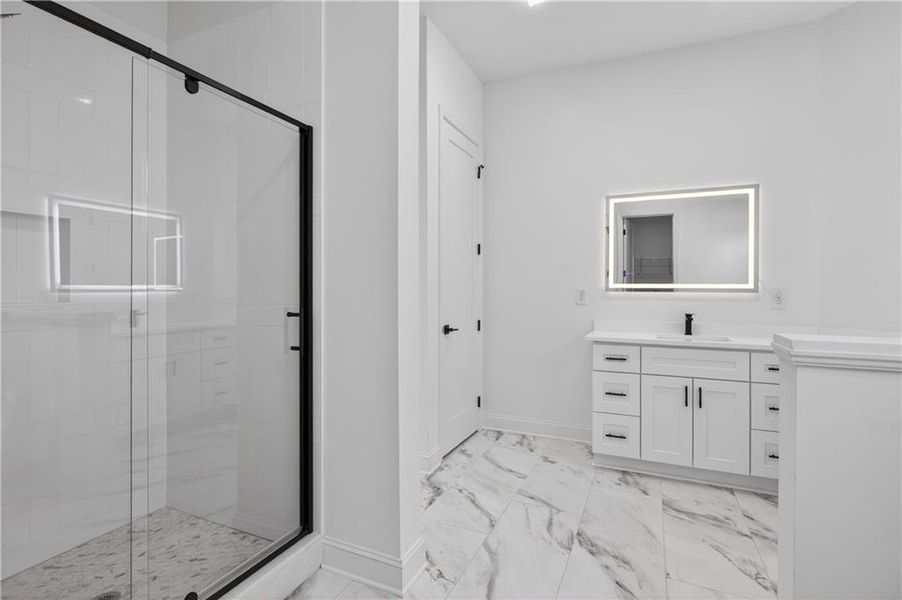 Furnished interior view inside a new home in , Douglasville (Image 8).