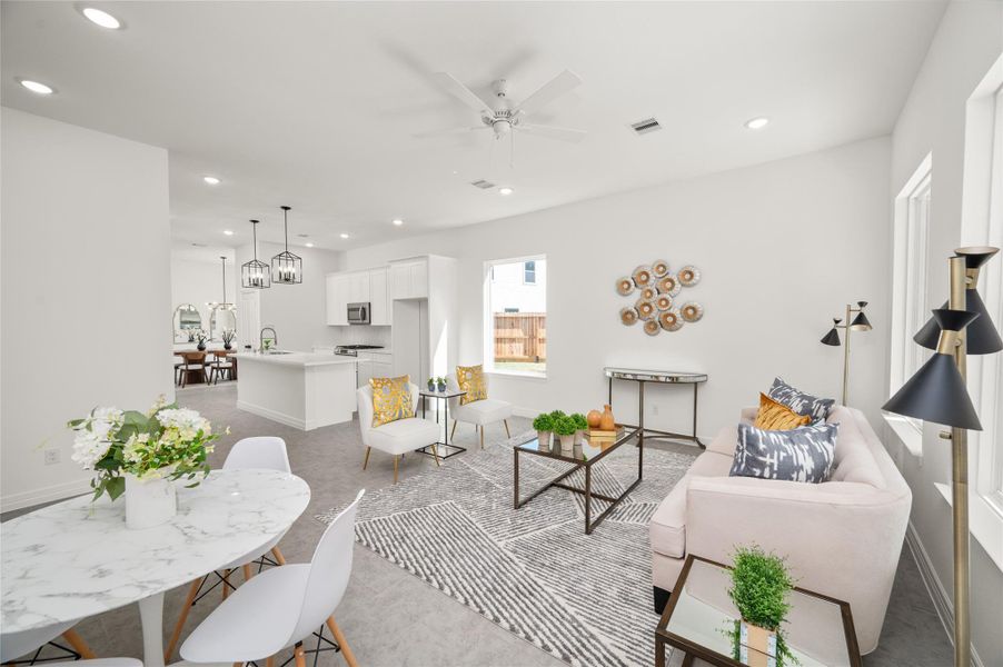 Furnished interior view inside a new home in , Missouri City (Image 6).