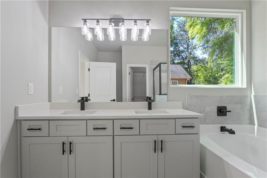 Furnished interior view inside a new home in , Conyers (Image 10).