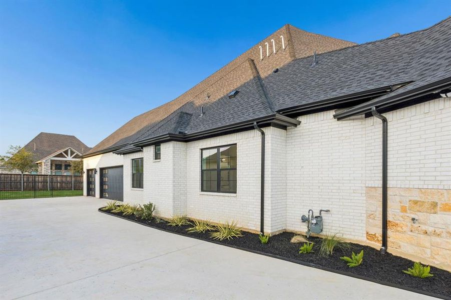 Exterior details and patio area of a home in , Argyle (Image 26).