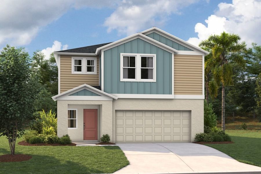 Representative exterior photo of a completed home built from the Valencia by Casa Fresca Homes in Wynnstone, Davenport, FL (Image 16). Representative exterior photo of a completed home built from the Valencia by Casa Fresca Homes in Wynnstone, Davenport, FL (Image 16).