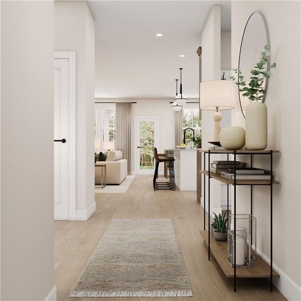 Furnished interior view inside a new home in Cambridge at Steels Bridge, Canton (Image 3).