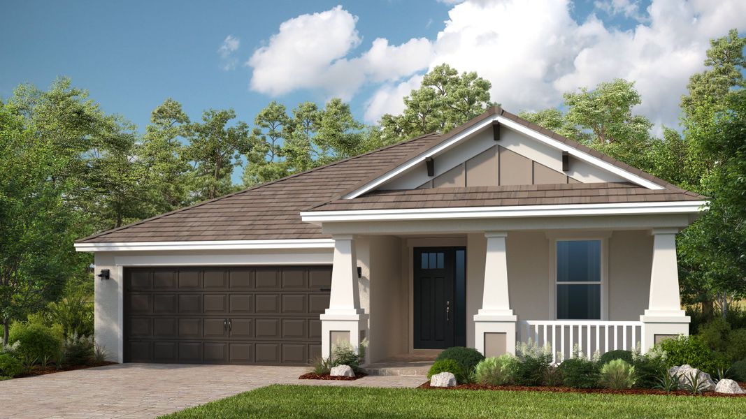 Representative exterior photo of a completed home built from the Saint Thomas by Taylor Morrison in Hammock at Two Rivers, Zephyrhills, FL (Image 20).