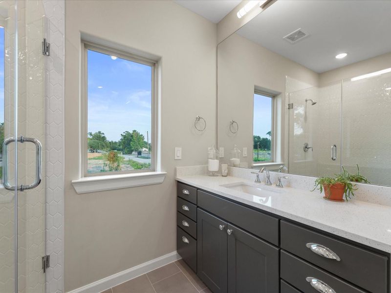 Furnished interior view inside a new home in , Houston (Image 8).