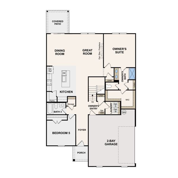 2D floor plan layout of this home in Averitt Landing, Lebanon, TN (Image 4).