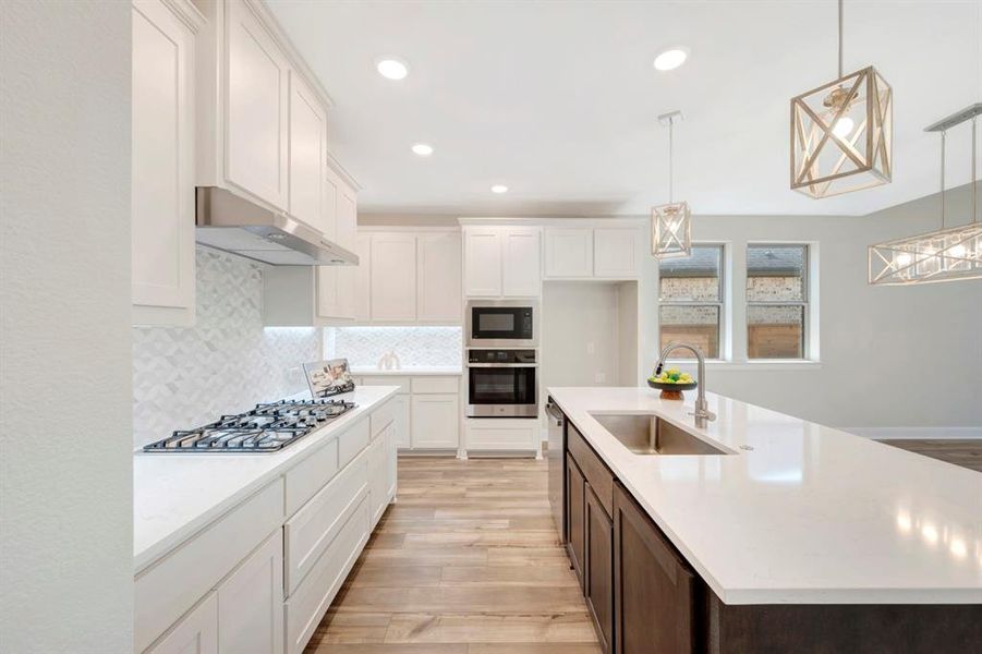 Furnished interior view inside a new home in Solterra - Garden Series, Mesquite (Image 7). Furnished interior view inside a new home in Solterra - Garden Series, Mesquite (Image 7).