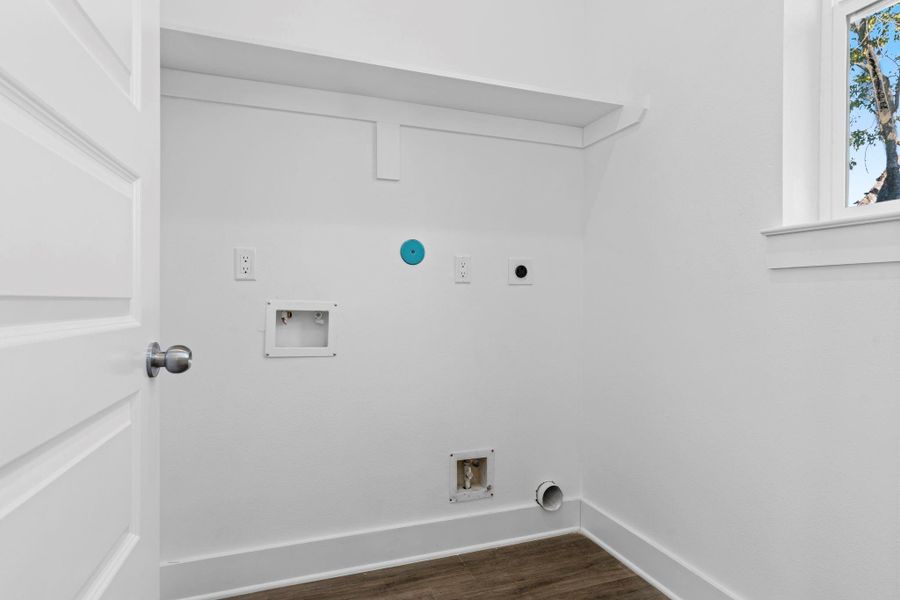 Convenient laundry area designed for practicality and style.\