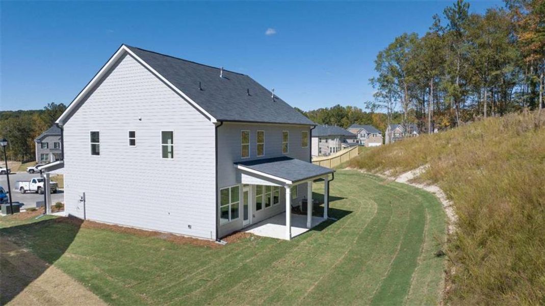 Exterior details and patio area of a home in Water Oak Estates, Lawrenceville (Image 21).
