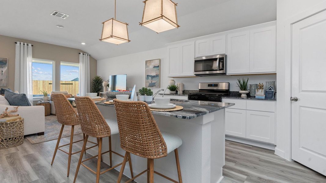 Furnished interior view inside a new home in Watermark, Alvin (Image 14).
