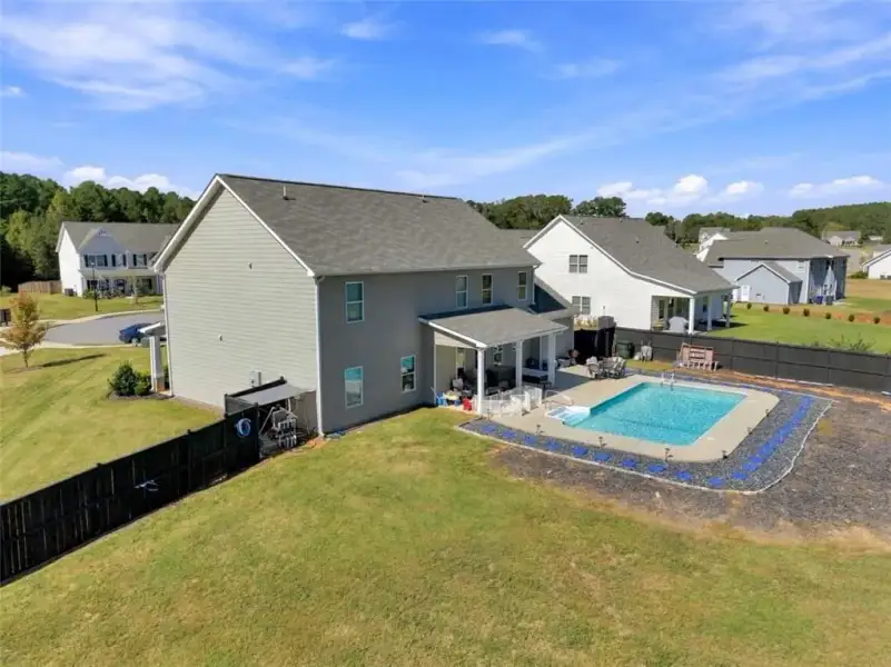 Exterior details and patio area of a home in Joel's Landing, Monroe (Image 32).