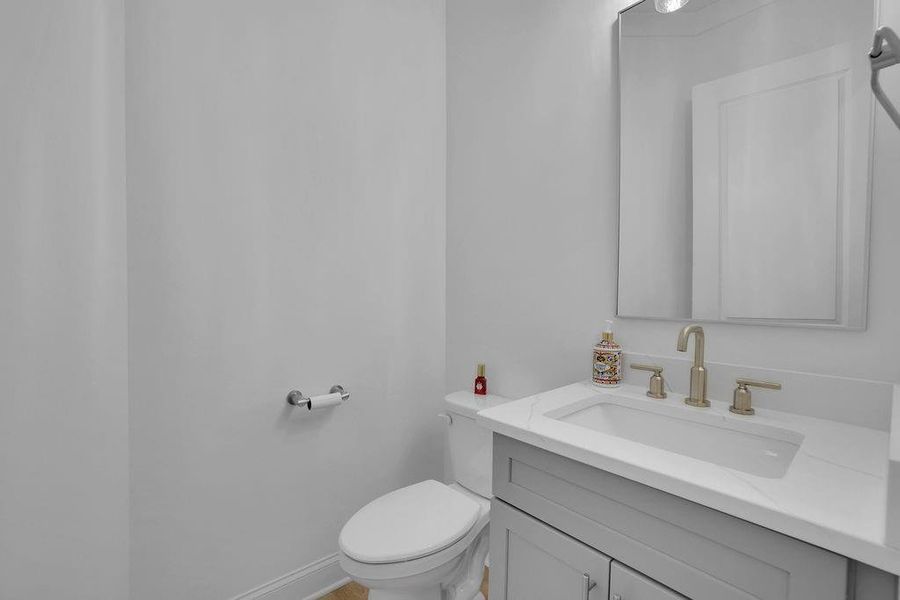 Furnished interior in a model home at Lakeside at River Green in Canton (Image 28).