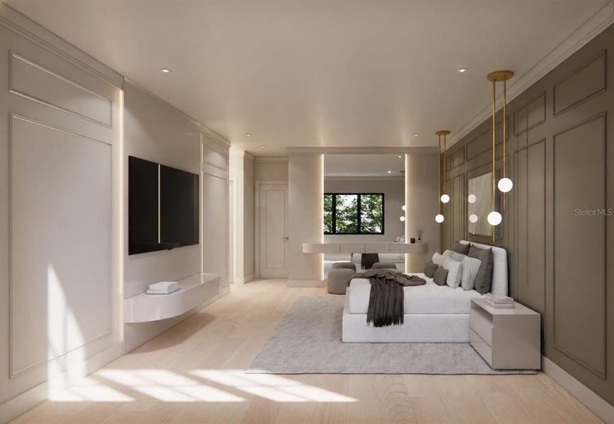 Furnished interior view inside a new home in , Orlando (Image 6).