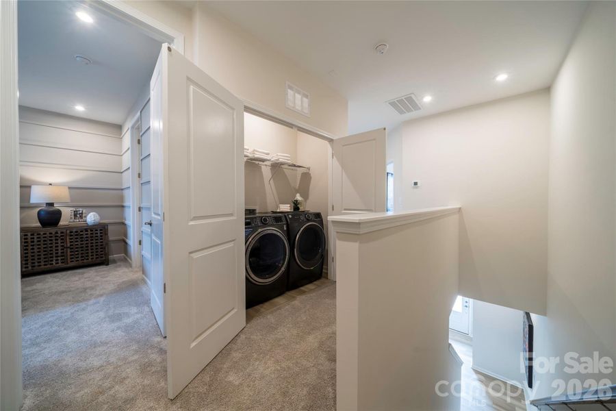 Laundry closet with included washer and dryer
