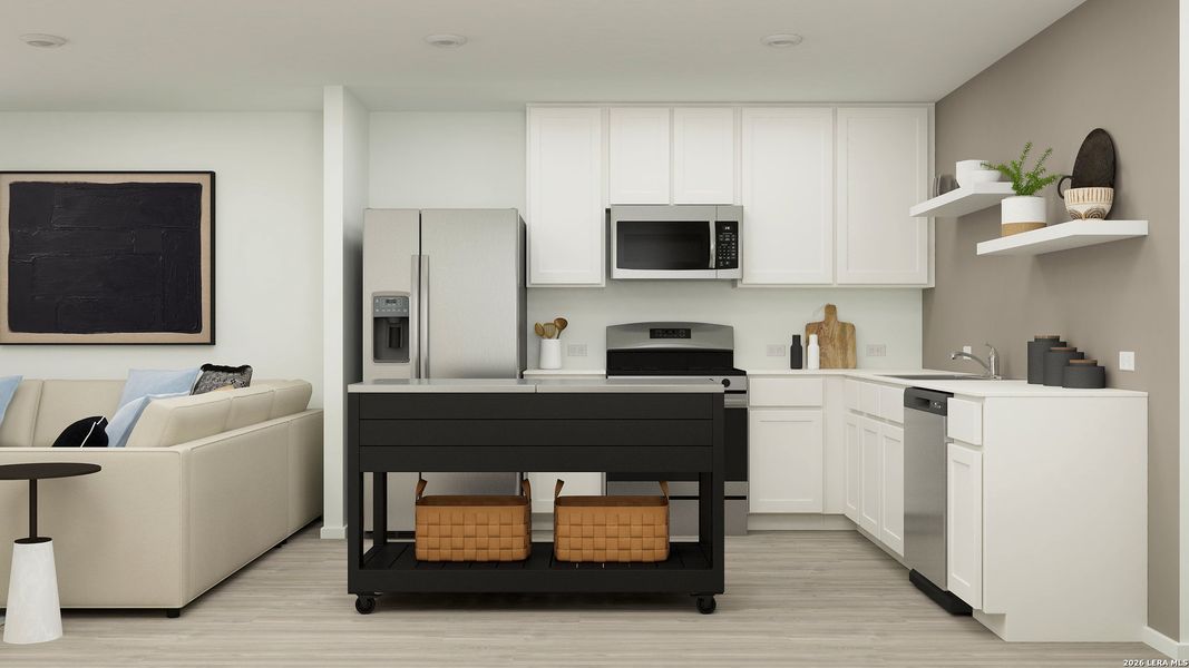Furnished interior view inside a new home in Stone Garden, Elmendorf (Image 16).
