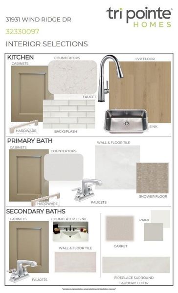 Sample of building materials used in homes in , Fulshear (Image 11).