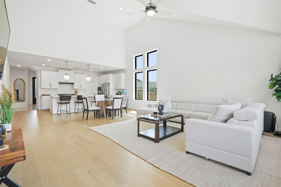 Furnished interior view inside a new home in Bridgeland 45', 50', 70', Cypress (Image 32). Furnished interior view inside a new home in Bridgeland 45', 50', 70', Cypress (Image 32).