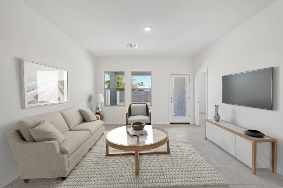Representative furnished interior of a home built from the Sterling by Starlight Homes in Agave Trails, Buckeye (Image 6).