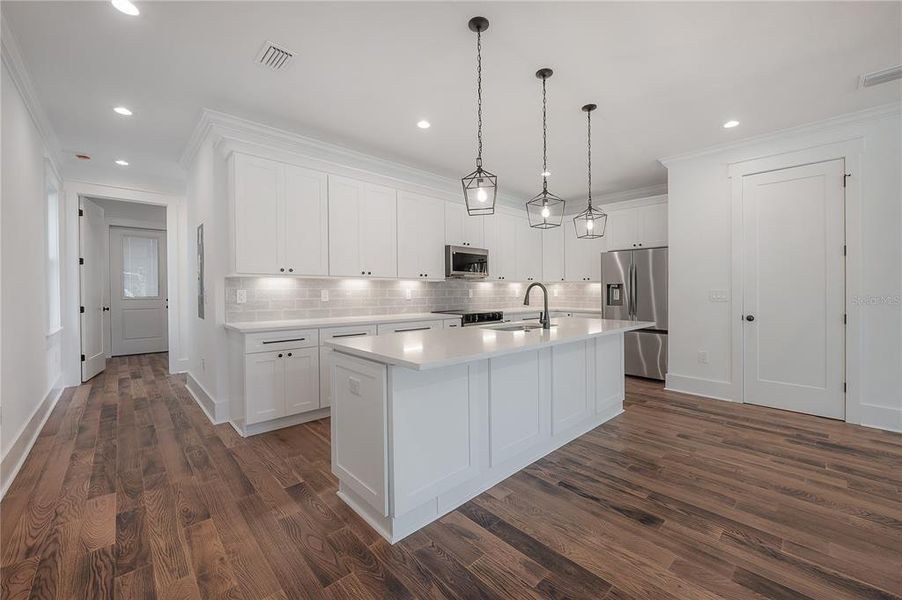 Furnished interior view inside a new home in , Tampa (Image 16). Furnished interior view inside a new home in , Tampa (Image 16).