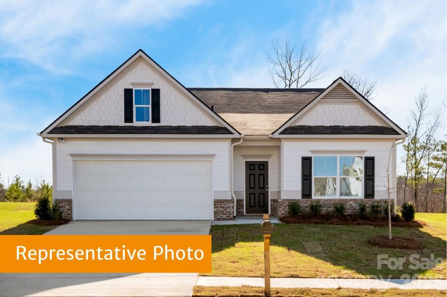 Front exterior of a new home in Pine Bluff, Midland, NC, highlighting curb appeal (Image 2).