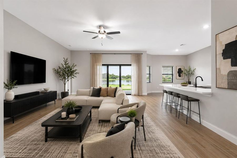 Furnished interior view inside a new home in , Dover (Image 5).