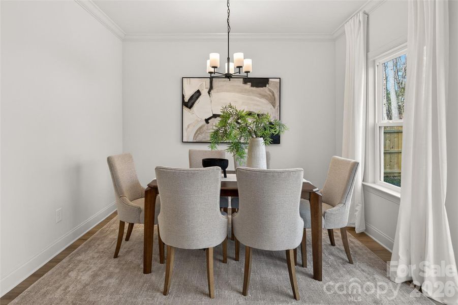 Furnished interior view inside a new home in , Waxhaw (Image 27).