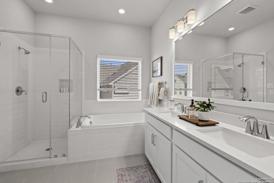 Furnished interior view inside a new home in The Enclave at Whitby, San Antonio (Image 24). Furnished interior view inside a new home in The Enclave at Whitby, San Antonio (Image 24).