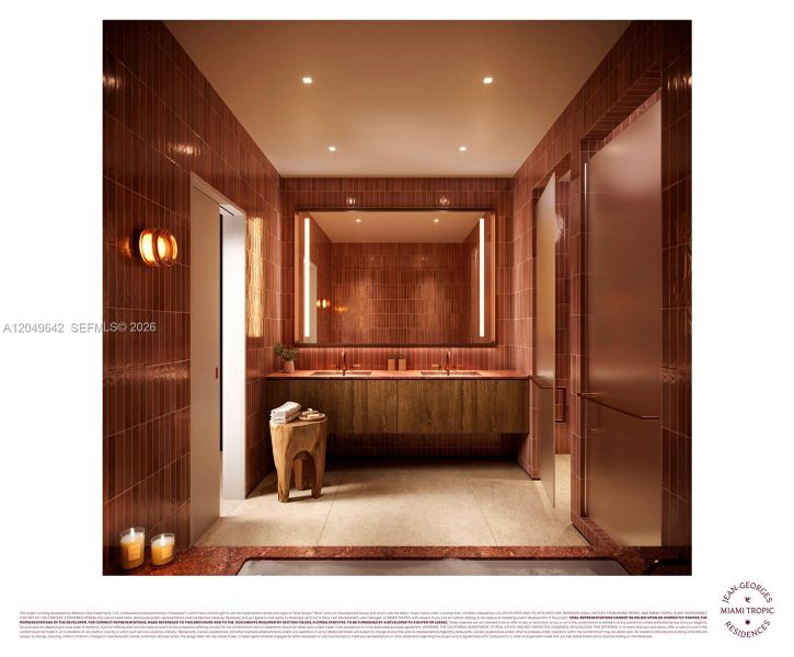 Furnished interior view inside a new home in , Miami (Image 7).
