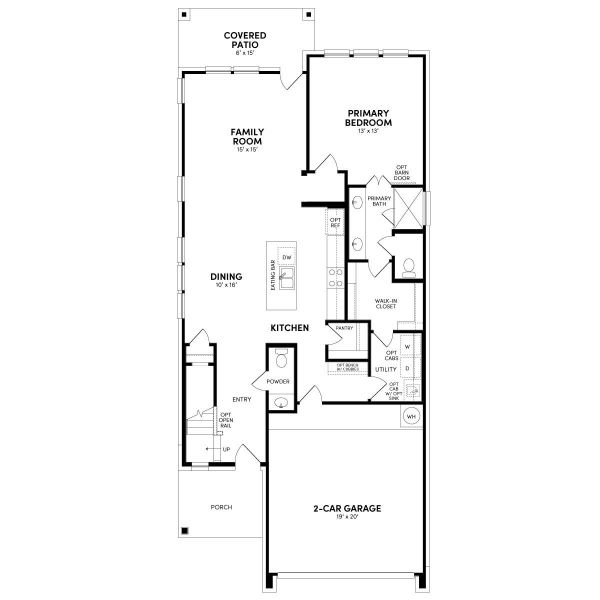 2D floor plan layout of this home in Midline, Webster, TX (Image 3).