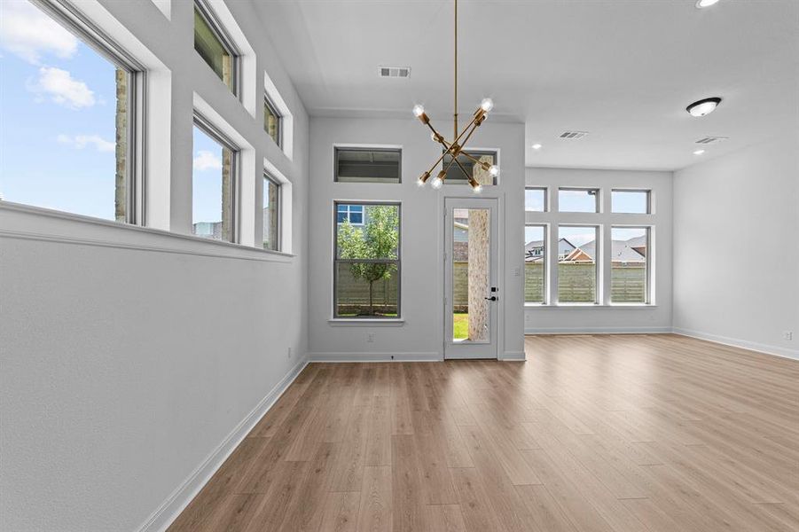 Spacious, unfurnished interior of a new home in Treeline, Justin (Image 18).
