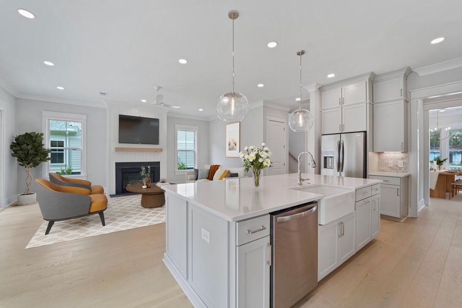 Furnished interior view inside a new home in , Johns Island (Image 15).