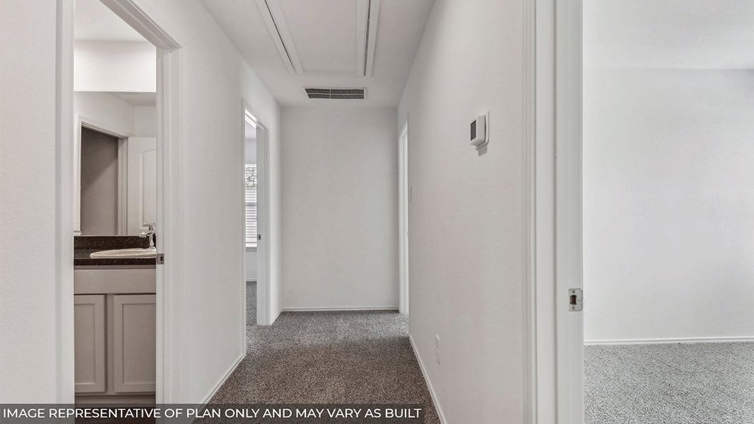Representative unfurnished interior of a home built from the Plan by D.R. Horton in New Waverly Station, New Waverly (Image 20).