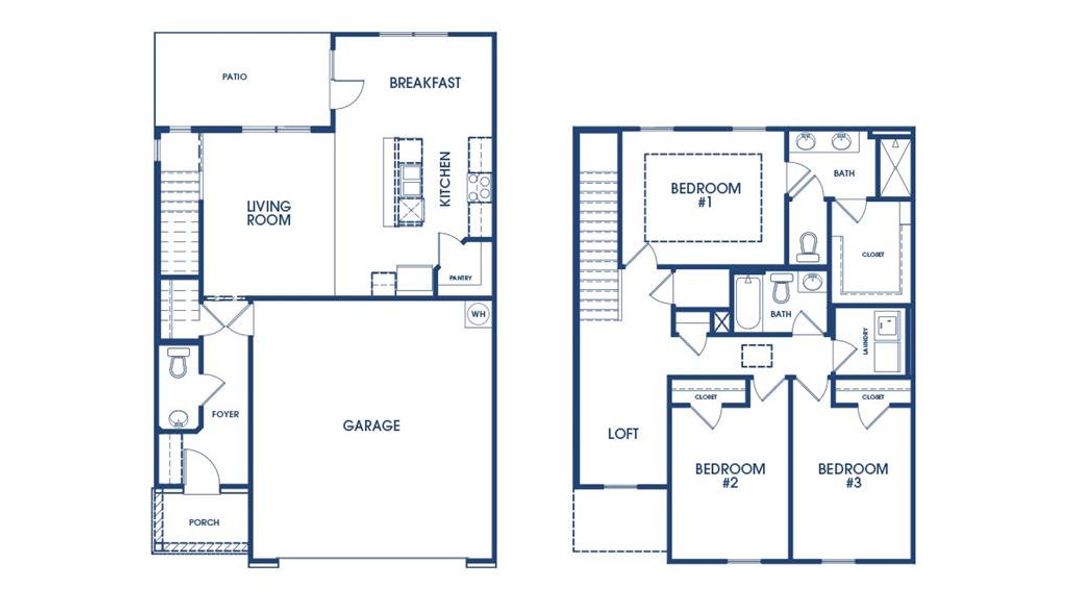 2D floor plan layout of this home in Poplar Preserve, Newnan, GA (Image 2). 2D floor plan layout of this home in Poplar Preserve, Newnan, GA (Image 2).