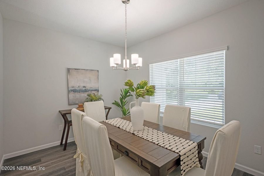 Furnished interior view inside a new home in , Jacksonville (Image 8).