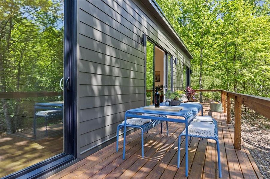 Exterior details and patio area of a home in , Young Harris (Image 17). Exterior details and patio area of a home in , Young Harris (Image 17).