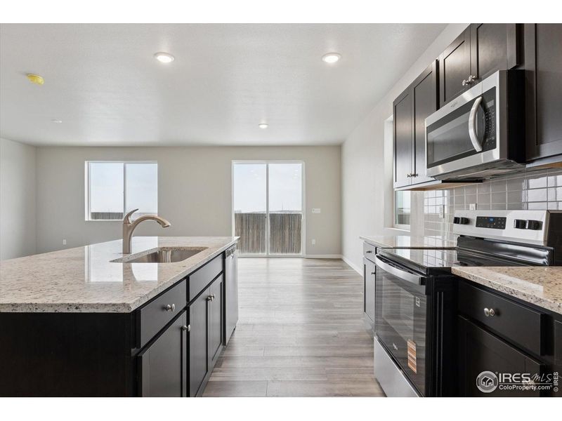 Furnished interior view inside a new home in The Overlook at Johnstown Farms, Johnstown (Image 7).