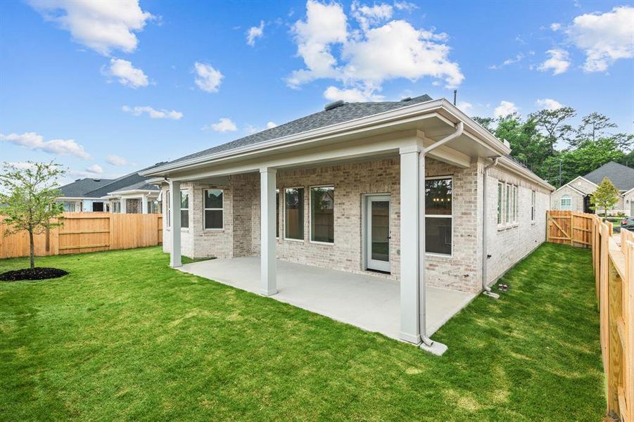 EXAMPLE PHOTO:  Another view of yard and patio