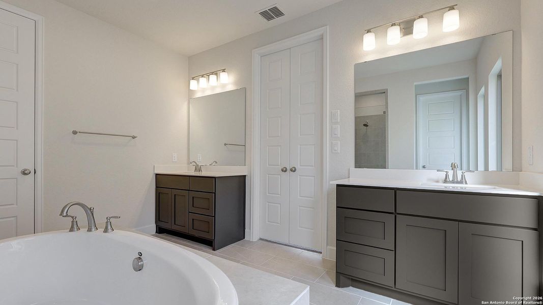 Furnished interior view inside a new home in Ladera, San Antonio (Image 13).
