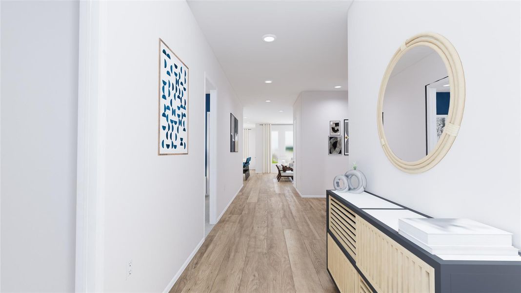 Furnished interior view inside a new home in The Preserve at Rosenberg, Rosenberg (Image 21).