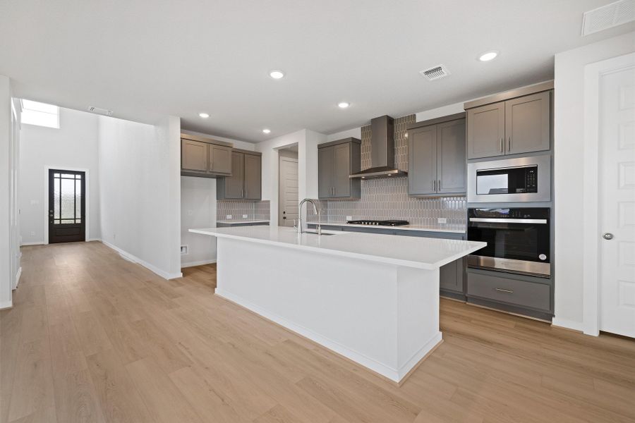 Furnished interior view inside a new home in Santa Rita Ranch, Liberty Hill (Image 8).