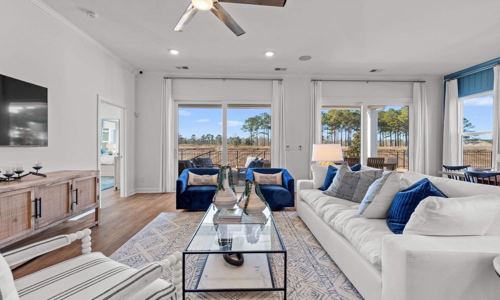 Representative furnished interior of a home built from the The Longboard by Chesapeake Homes in Bridgewater - Shorehaven Village, Little River (Image 34).