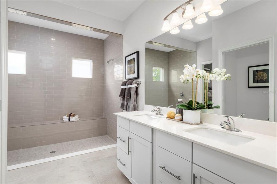 Furnished interior view inside a new home in Lake Nellie Crossing, Clermont (Image 6). Furnished interior view inside a new home in Lake Nellie Crossing, Clermont (Image 6).