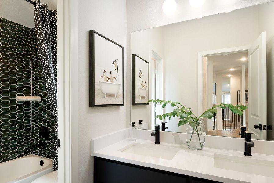 Furnished interior view inside a new home in , Fulshear (Image 25).