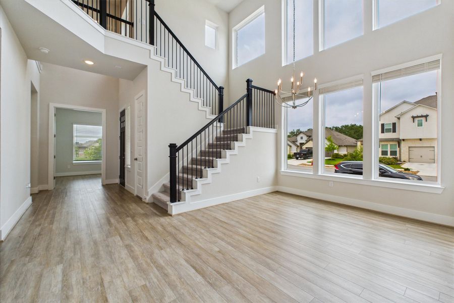 Representative unfurnished interior of a home built from the Lantana by Scott Felder Homes in Double Eagle Ranch, Cedar Creek (Image 9). Representative unfurnished interior of a home built from the Lantana by Scott Felder Homes in Double Eagle Ranch, Cedar Creek (Image 9).