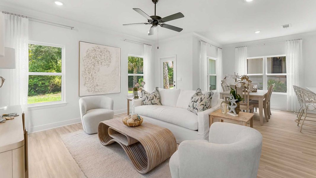 Furnished interior view inside a new home in Colonial East, Panama City Beach (Image 15).