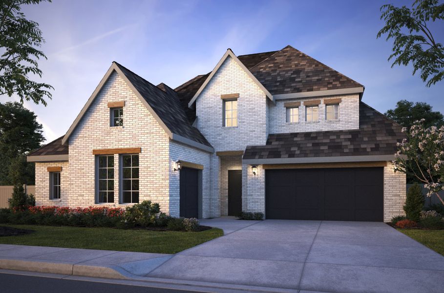 Representative exterior photo of a completed home built from the Brenham III by Southgate Homes in Eliana, McKinney, TX (Image 18).