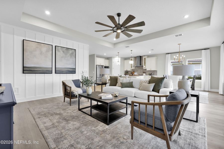 Furnished interior view inside a new home in Trailmark - Phase 10, St. Augustine (Image 10).